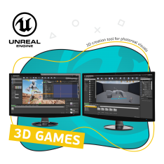 Unreal Engine 4. Игровой движок - КИБЕРшкола программирования для детей, компьютерные курсы для школьников, начинающих и подростков - KIBERone г. Ханты-Мансийск