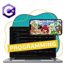 Программирование на C#. Удивительный мир 2D-игр - КИБЕРшкола программирования для детей, компьютерные курсы для школьников, начинающих и подростков - KIBERone г. Ханты-Мансийск