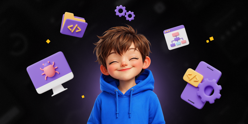 Идеальный сайт с нуля: код, дизайн и AI-помощник - КИБЕРшкола программирования для детей, компьютерные курсы для школьников, начинающих и подростков - KIBERone г. Ханты-Мансийск